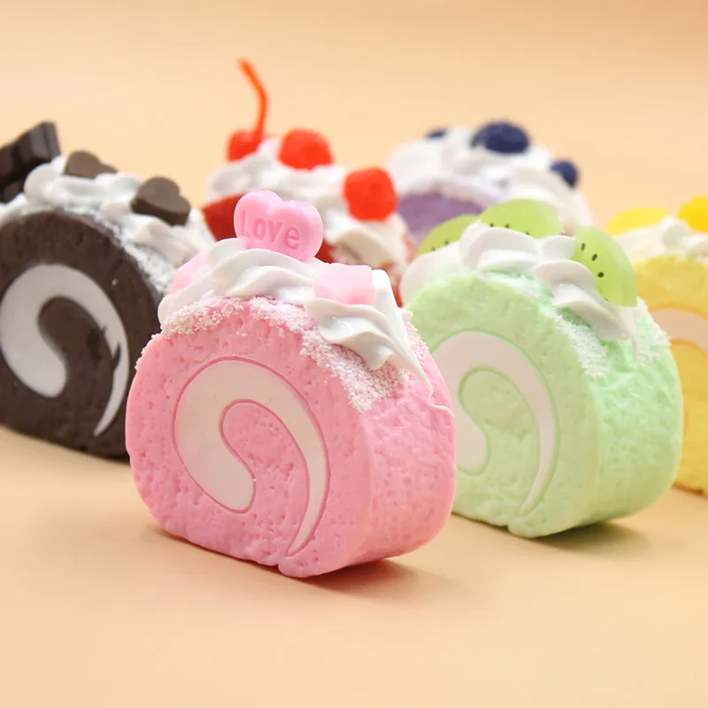 Fotografi Food - Bolos de frutas artificiais para sobremesa,