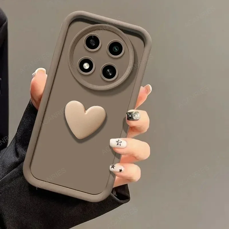 Photography Xiaomi 15 Ultra - Capa de Silicone 3D Coração Fofo