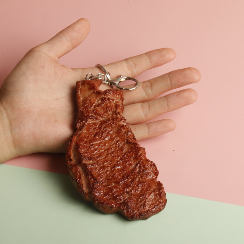 Fotografi Food - PVC Food Model Keychains para crianças,