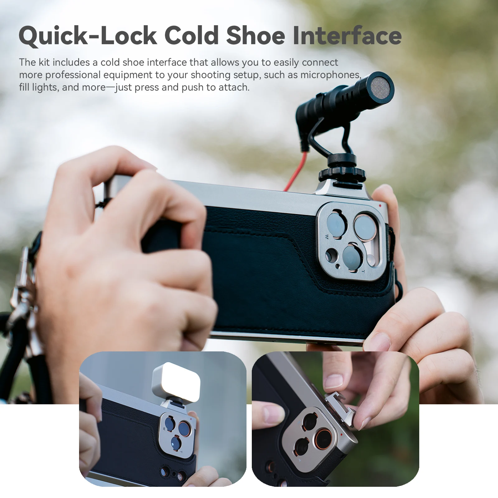 Photography Kit Pro - Capa Fotográfica Fotorgear Retro para Celular,