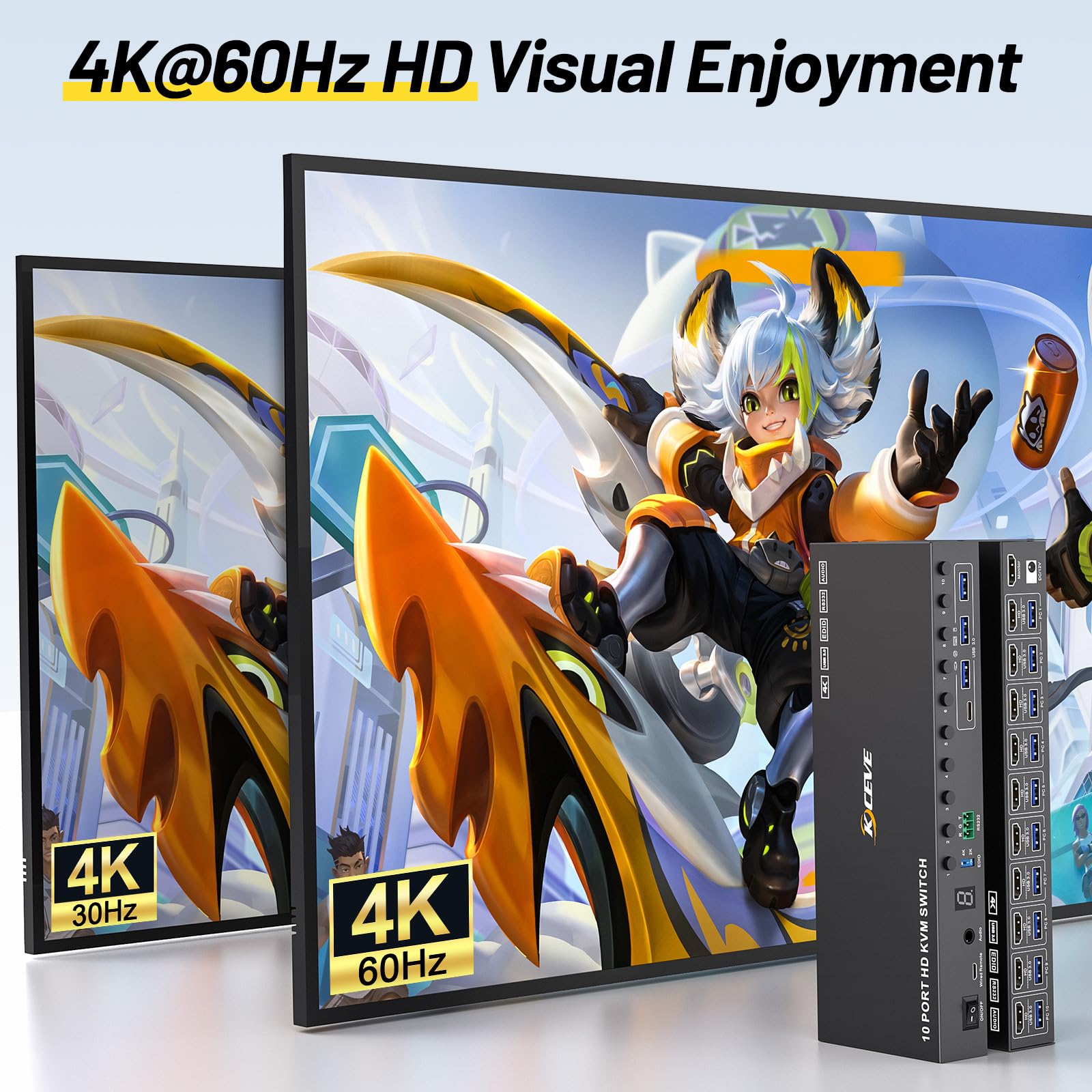 Switch kvm de 10 portas, 8 por - Photography Simulator avaliação e preço