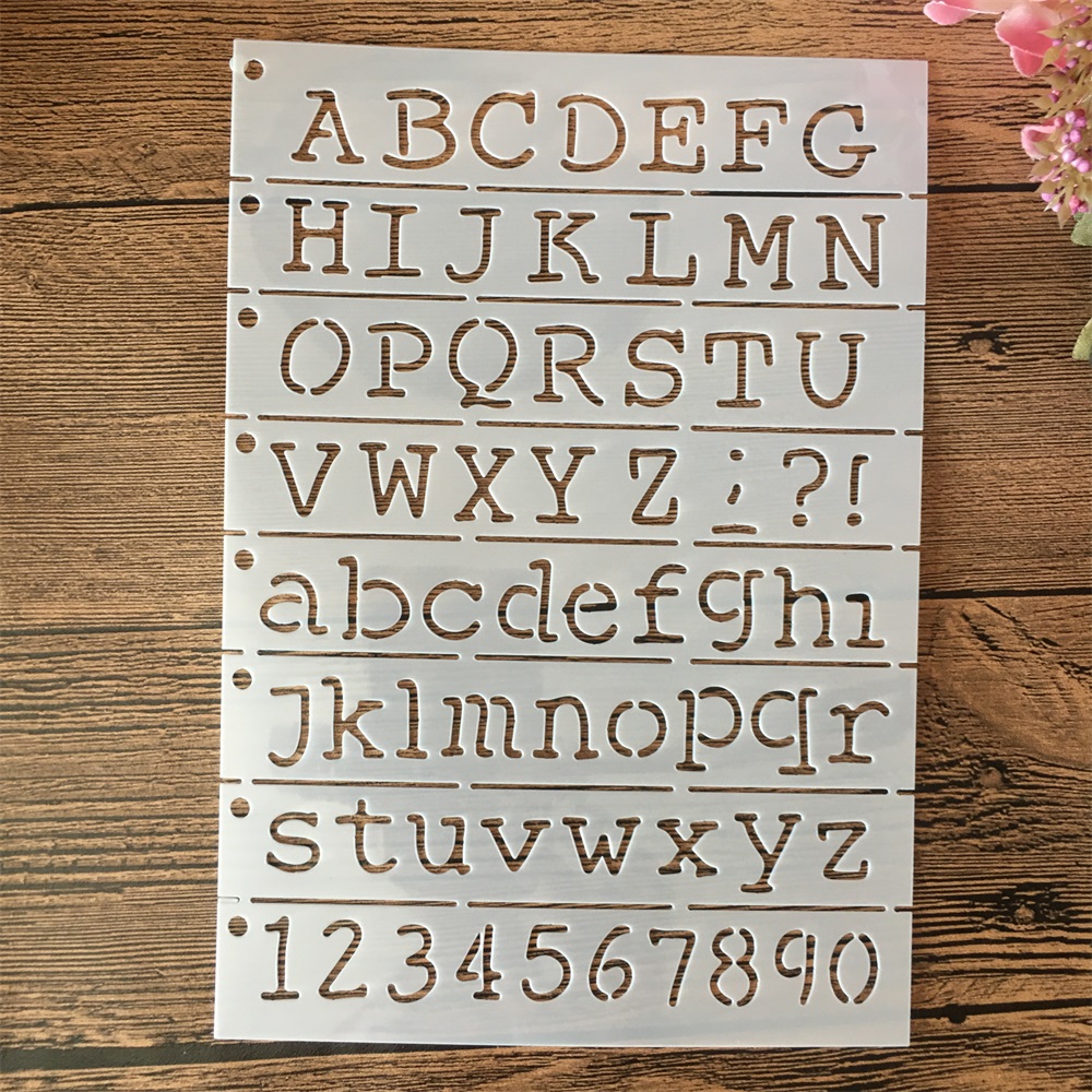 A5 21cm letras do alfabeto cam - Photography Font avaliação e preço