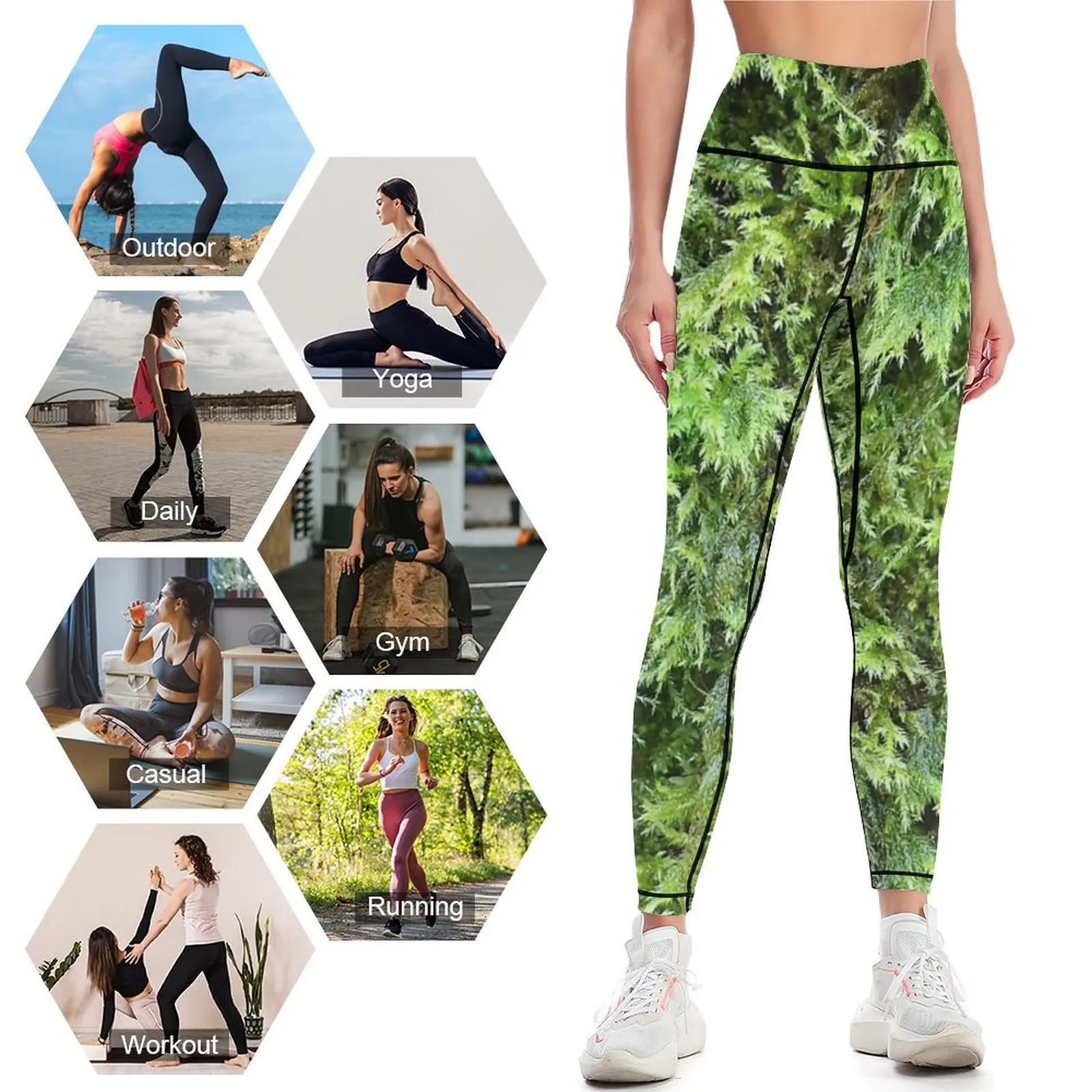 Fotografia de musgo 1 Leggings - Photography Yoga avaliação e preço