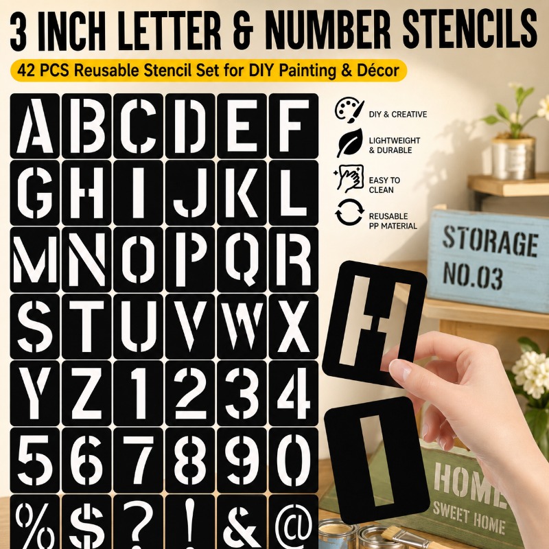 Conjunto de Estênceis de Letra - Photography Font avaliação e preço