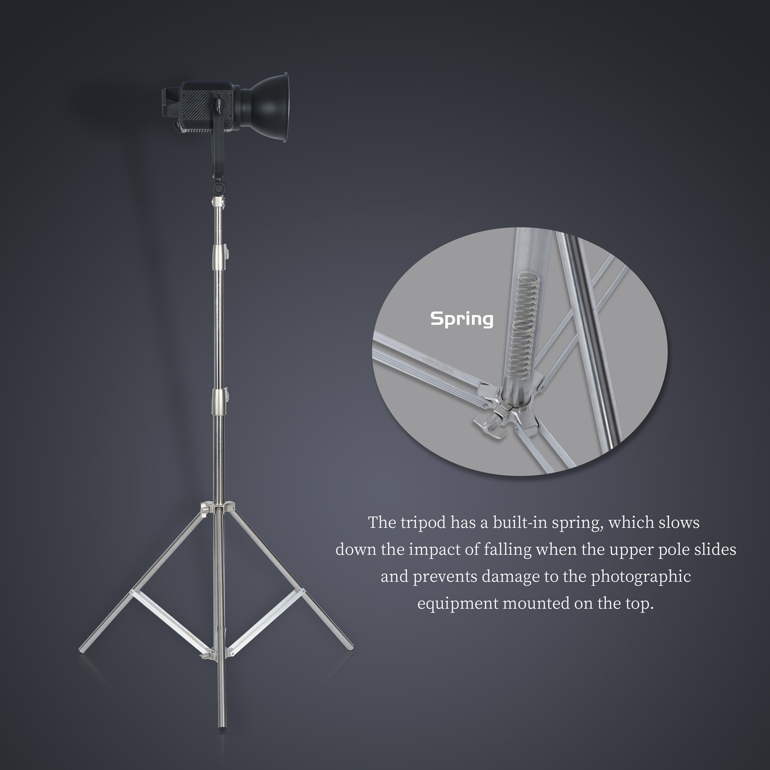 Sh 2.8m suporte de luz de aço  - Photography Kit Pro avaliação e preço