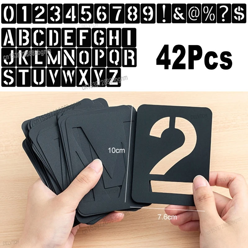 42 pçs conjunto de plástico re - Photography Font avaliação e preço