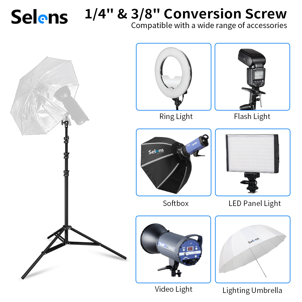 Tripé de Iluminação Selens 2.2 - Photography Kit Pro avaliação e preço