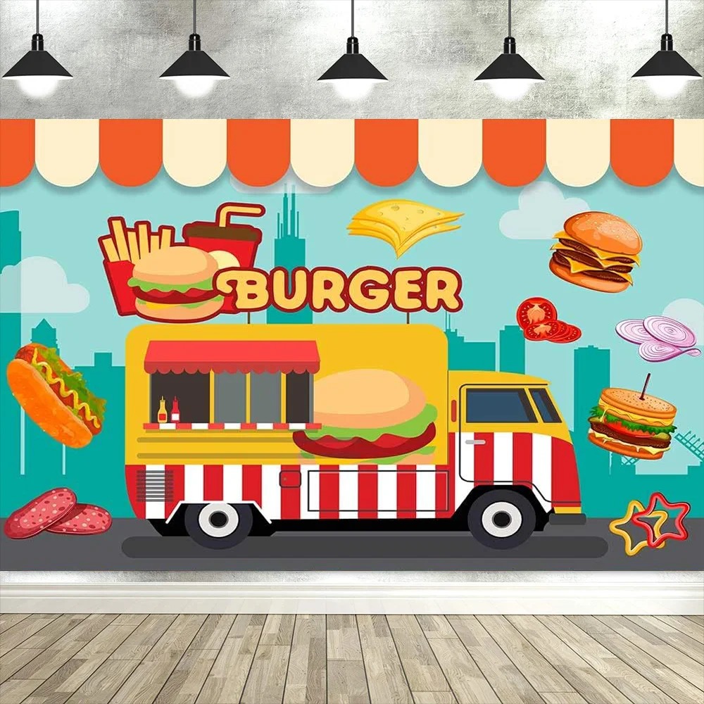 Banner temático de caminhão de - Fotografi Food avaliação e preço