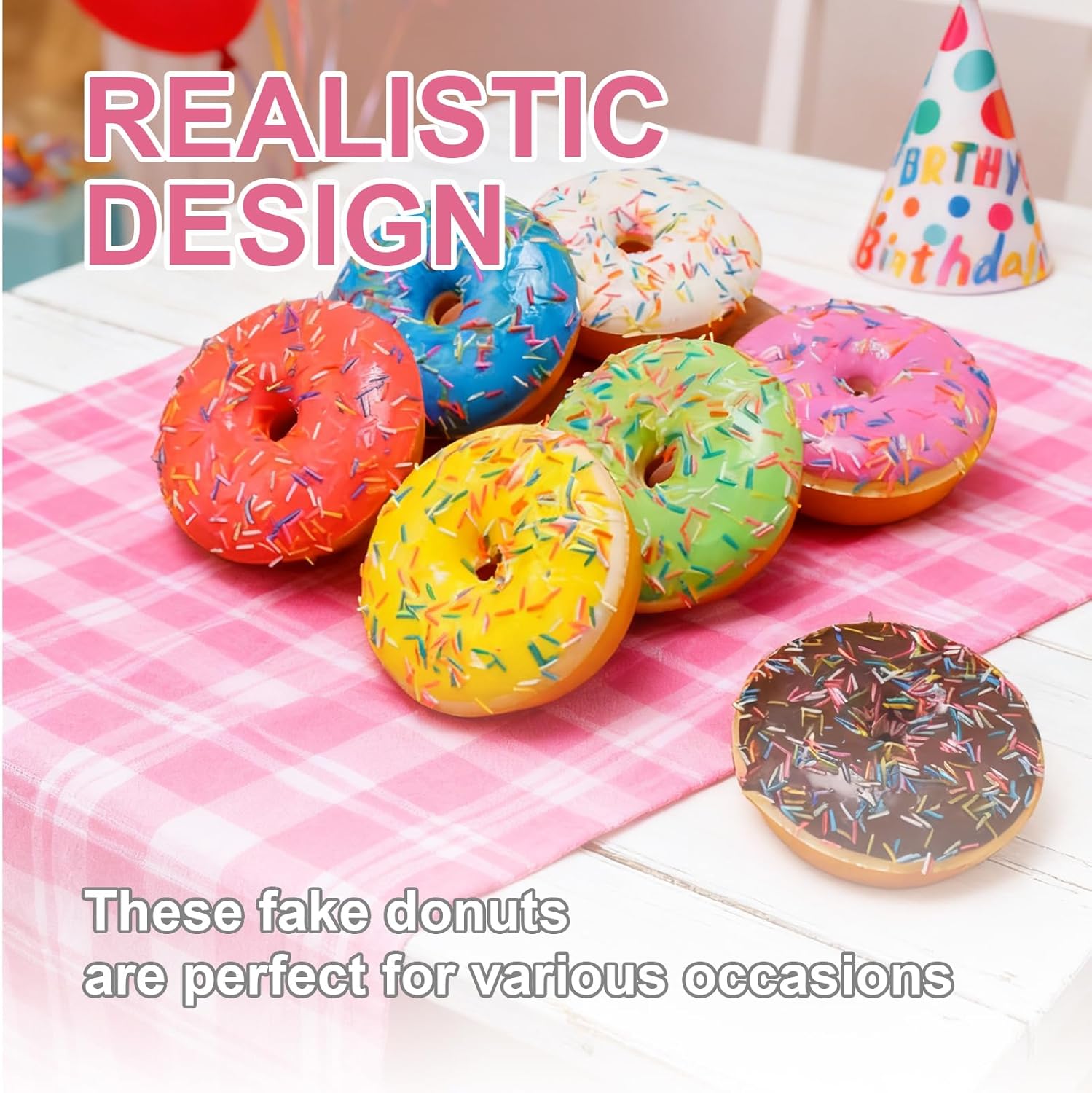 7 peças de donuts artificiais  - Photography Simulator avaliação e preço