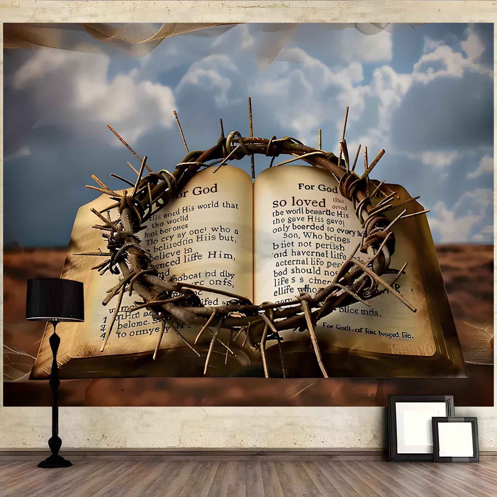 1pc livro religioso e coroa de - Photography Yearbook avaliação e preço