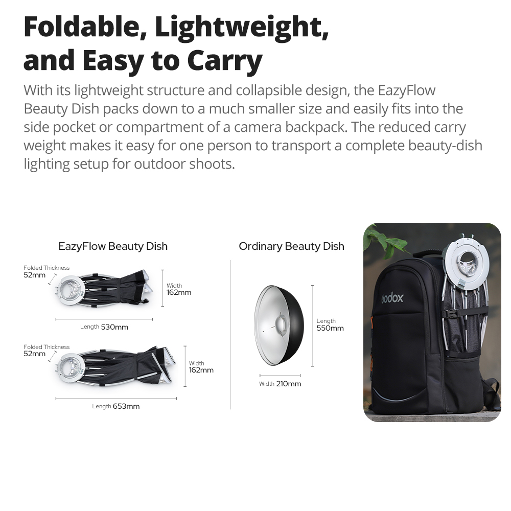 Novo Godox EazyFlow Beauty Dis - Photography Kit Pro avaliação e preço