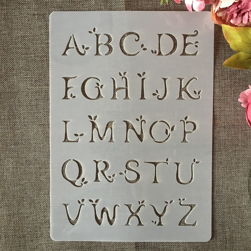 A4 29cm alfabeto inglês letras - Photography Font avaliação e preço